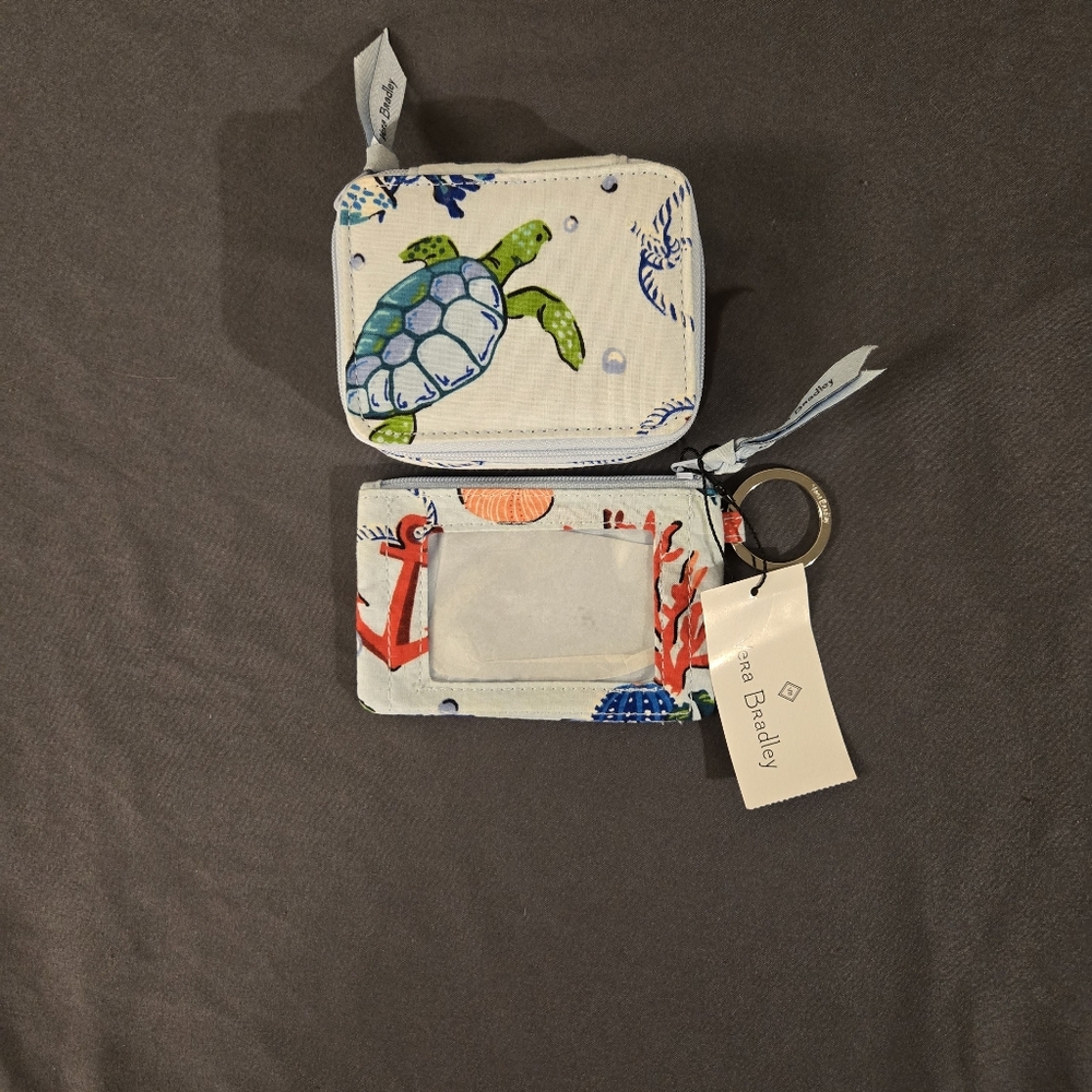 Vera Bradley Sea Turtle ID Holder And Small Case